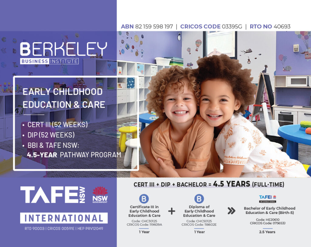 Diploma of Early Childhood Education and Care - Berkeley Business Institute